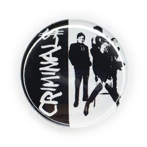 缶バッジ 25mm Criminals クリミナルス New York Dolls Sylvain Sylvain R&R POWER POP PUNK Johnny Thunders