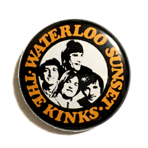 25mm 缶バッジ THE KINKS WATERLOO SUNSET キンクス ウォルタールーサンセット 60's Mods