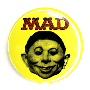 デカ缶バッジ 58mm MAD MAGAZINE Alfred E. Neuman 風刺 Robert Crumb モンキーパンチ