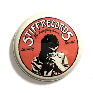 25mm 缶バッジ Stiff Records Lew Lewis ルールイス パブロック Pub Rock Punk Eddie &the hotrods