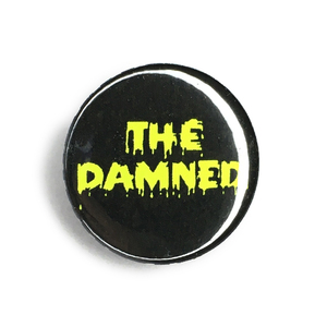 蛍光 缶バッジ 25mm Damned ダムド Punk captain sensible Sex pistols Clash