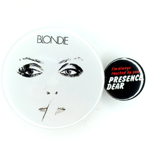 デカ缶バッジ 58mm &25mm Blondie ブロンディ Presence Dear Deborah Harry power Pop Garage Punk パワーポップ ガレージパンク