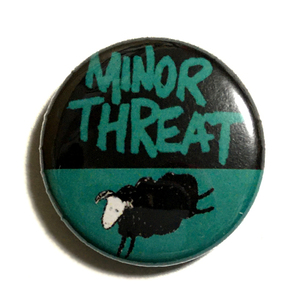 25mm 缶バッジ Minor Threat マイナースレット ③ Us Hardcore Punk Black Flag Teen Idles Fufazi