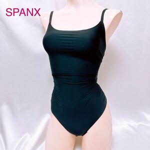 533 SPANX 【大きいサイズ】【高級品】ハイレグ ボディスーツ 整理品 【補正】すべすべ薄ポリエステル生地