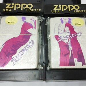 新品 未開封 ZIPPO セクシーガール 2002年 パープルレディ WINDY 2個セットの画像1