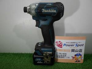 バッテリーのおまけ付★マキタ インパクトドライバー 10.8V 4.0Ah TD111D 充電器別売 電動工具 充電式 中古品 240330