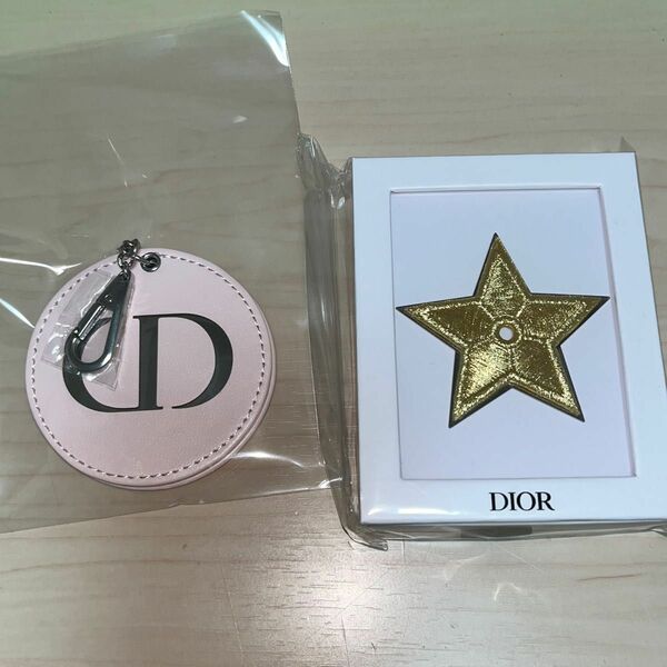 Christian Dior チャーム ミラー ディオール 鏡 クリスチャンディオール キーホルダー ピンバッジ スターブローチ