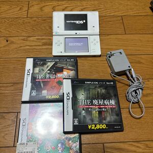 1円〜 1スタ 任天堂 Nintendo dsi ゲー厶機 ソフト付き どうぶつの森 密室からの脱出 廃屋病棟 