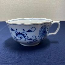 美品 MEISSEN マイセン ブルーオニオン カップ&ソーサー ／ティーカップ ／Meissen ・洋食器 _画像6