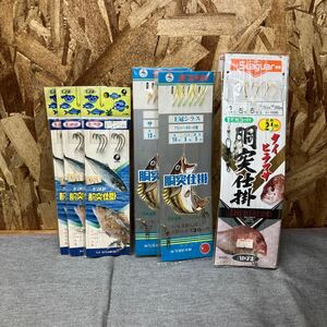 送料無料【Nた1145】胴突仕掛け　釣り針 まとめ売りハヤブサ アジ サバ