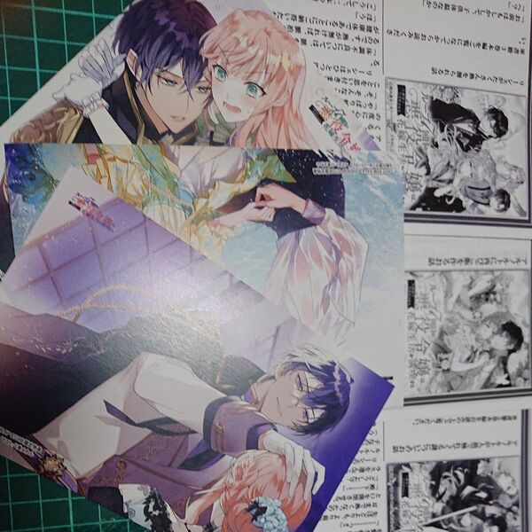 特典6点 オーバーラップ限定特典SSペーパーイラストカード ループ7回目の悪役令嬢は、元敵国で自由気ままな花嫁生活を満喫する345