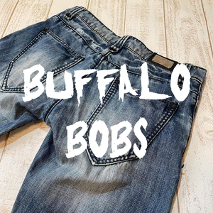 【BUFFALO BOBS】バッファローボブズ バナナシルエット フレアデニムパンツ サイズ1　