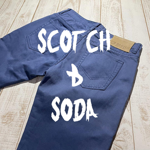 【SCOTCH&SODA】スコッチアンドソーダ カラーデニムパンツ MERCER ヴィンテージ加工 30インチ 