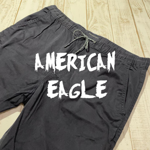 【AMERICAN EAGLE】アメリカンイーグル ストレッチジョガーパンツ Lサイズ ブラック EXTREME FLEX