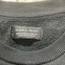 【ZARA MAN】ザラ マン スパンコールドクロデザイン スウェット Mサイズ トレーナー 裏起毛_画像3