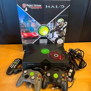 【X BOX】エックスボックス　マイクロソフト コントローラー プラチナパック　ゲーム機　中古品　DVD再生キット