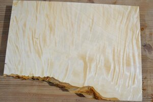 長33*幅19-23*厚1.5　トチ15の木材木工材,一枚板DIY銘木花台　　プレート栃