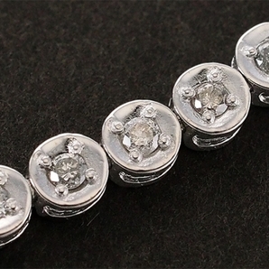 ダイヤモンド/1.00ct テニス ブレスレット K18WGの画像3