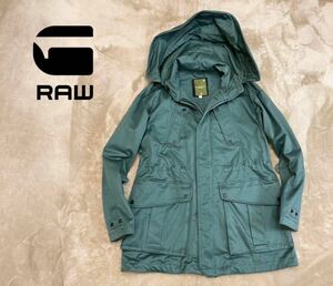 一点サンプル品！極美品【G-STAR RAW】ジースターロウ「TEMPEST PARKA WMN」コットンツイル ミリタリージャケット Dグリーン/S(EUR) M程度