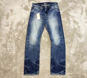 圧巻の出来栄え！新品【ETERNAL】エターナル 備中倉敷工房 #52092 5POCKET DENIM ヴィンテージ加工 ジーンズ 濃紺 W30 日本製