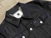 極美品!定価3.5万円【G-STAR RAW】ジースターロウ 3301-R ANN 3D SLIM JKT コーティング加工 ストレッチデニム ジージャン 黒/S(EUR) M程度_画像6