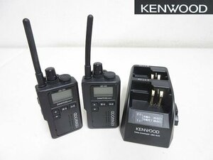 S2940S KENWOOD/ケンウッド トランシーバーUBZ-M31本体のみ＋ツイン充電台UBC-9CR(アダプター無し) 動作未確認 ジャンク品