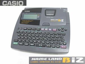 S2970S CASIO カシオ NAME LAND ネームランド BiZ KL-S10 ラベルライター 通電・印刷OK 中古動作品 本体のみ