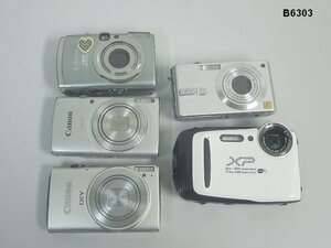 B6303S コンパクトデジタルカメラ Canon IXY/FUJIFILM Finepix他 5台