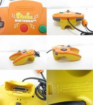 S2829S NINTENDO 64 任天堂64 ピカチュウ コントローラ オレンジ NUS-005 中古動作品_画像3