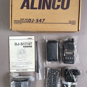 MS906 未使用 ALINCO アルインコ UHF FM TRANSCEIVER トランシーバー DJ-S47 430MHz 箱・取説・充電器・ACアダプタ (検)モノバンド 無線機の画像3