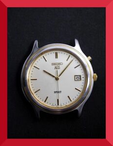  beautiful goods Seiko SEIKO Spirit SPIRIT AGS 3 hands Date 5M22-7A40 for man men's wristwatch x248 operation goods 