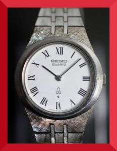 セイコー SEIKO クォーツ 2針 ローマン 純正ベルト 4130-6020 女性用 レディース 腕時計 x307 稼働品