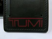 ★TUMI T-PASS　黒い革の純正ネームタグ ★_画像2