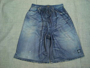 新品FLATLUX(フラットラックス)GRAPHIIC Mesh Shorts vintage denim Sサイズ