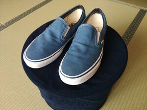 VANS　スリッポン　　　ネイビー　28cm　　一度履きました