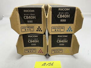 B-156【新品】リコー　RICOH　SPトナー　C840H　K/C/M/Y　ブラック/シアン/マゼンタ/イエロー　4色4本セット　純正