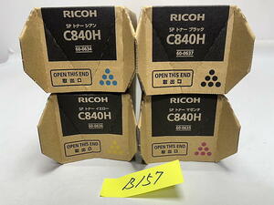 B-157【新品】リコー　RICOH　SPトナー　C840H　K/C/M/Y　ブラック/シアン/マゼンタ/イエロー　4色4本セット　純正