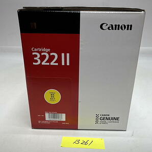 B-261【新品・箱傷みあり】 キャノン CANON GENUINE レーザーカートリッジ 322Ⅱ Y イエロー 純正 2021年製造の画像1