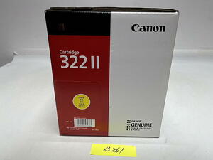 B-261【新品・箱傷みあり】 キャノン　CANON　GENUINE　レーザーカートリッジ　322Ⅱ　Y　イエロー　純正　2021年製造