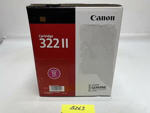 B-263【新品・箱傷みあり】 キャノン　CANON　GENUINE　レーザーカートリッジ　322Ⅱ　M　マゼンタ　純正　2021年製造