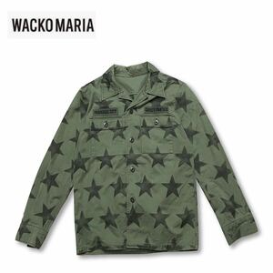 【レア】Wacko Maria Military Field Jacket ワコマリア ミリタリー フィールド ジャケット シャツ 長袖 カーキ シャツジャケット S