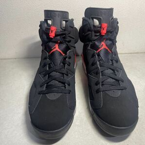 AIR JORDAN 6 RETRO エア ジョーダン 6 レトロ BK x INFRARED インフラレッUS11 新品同様 384664-060の画像2