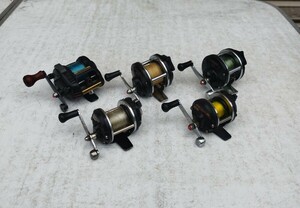 RYOBI チヌキャッチャーミニ 40、50、Daiwa CORONET 10 2個 Daiwa チヌJACKER SS-7 、計5個セット小型両軸リール