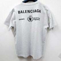 即決　 BALENCIAGA　バレンシアガ WFP Tシャツ☆ライトグレー 半袖 Mサイズ メンズ レディース ユニセックス_画像1