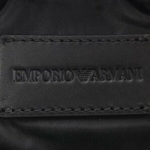 即決 新品同様 タグ付 エンポリオアルマーニ EMPORIO ARMANI ロゴ入り 3連 ボディバッグ☆ブラックの画像5
