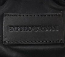 即決　新品同様　タグ付　エンポリオアルマーニ EMPORIO ARMANI　ロゴ入り　3連　ボディバッグ☆ブラック_画像5