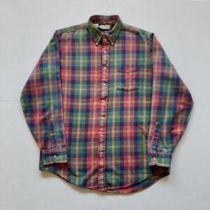 80s VINTAGE L.L.Bean エルエルビーン USA製 長袖シャツ ネルシャツ L