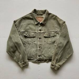 90s Levi's 70598-4840 リーバイス USA製 先染め カラーデニム ジャケット ビッグシルエット 希少 M