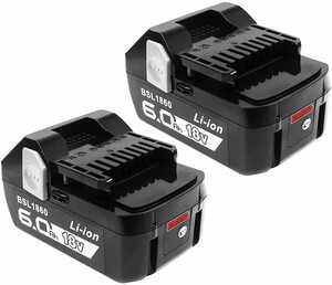 BSL1860 日立 一個のみ 18v バッテリー 互換 6.0Ah LED残量表示 HiKOKI BSL1860b BSL1830 BSL1840 BSL1850 対応