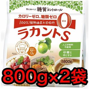 サラヤ　カロリー0の自然派甘味料ラカントS　顆粒800g 2袋セット